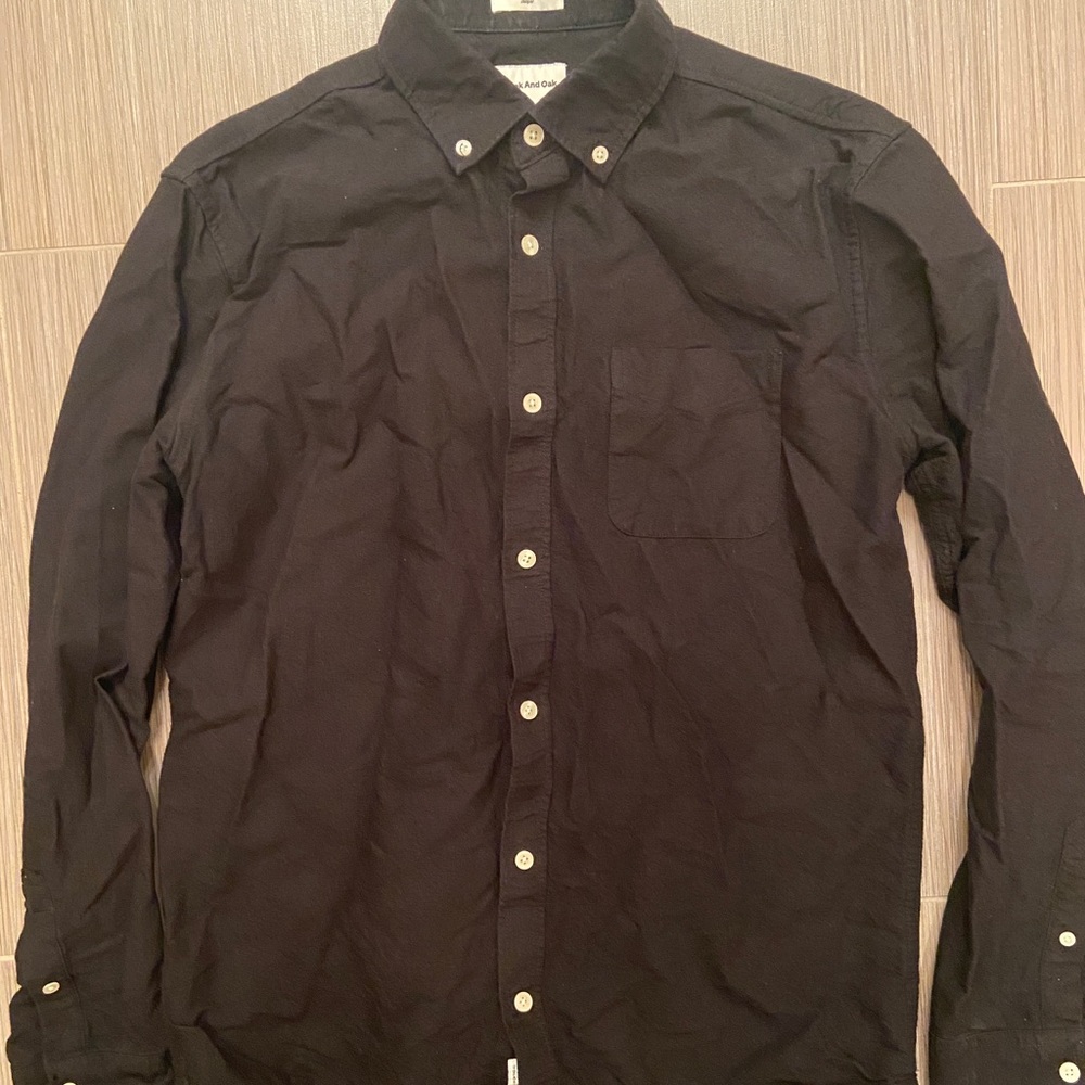 Franck and oak black men shirt M